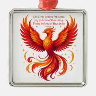 Phoenix Isaiah 61:3 Metal Tree Decoration