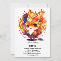 Phoenix Kids Birthday Invitation