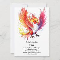 Phoenix Kids Birthday Invitation