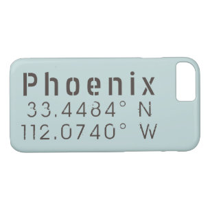 Phoenix Latitude Longitude Case-Mate iPhone Case