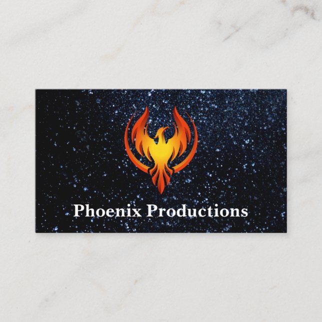 Phoenix Logo | Space Business Card (Front)