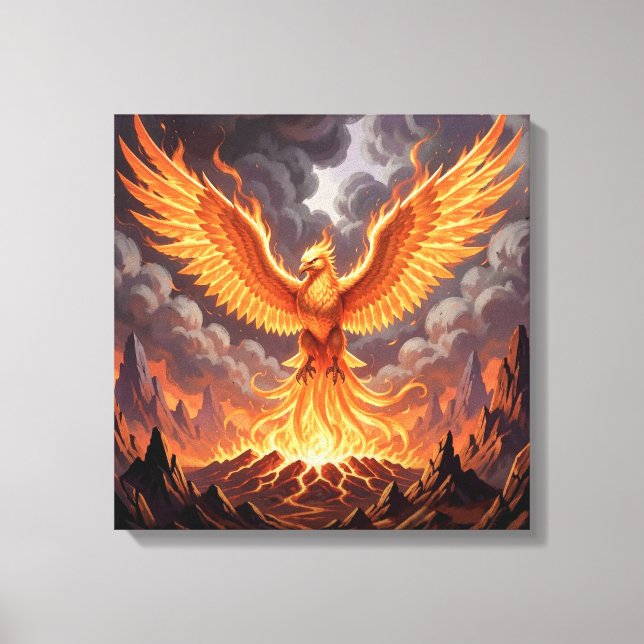 Phoenix Majestique Canvas Print (Front)