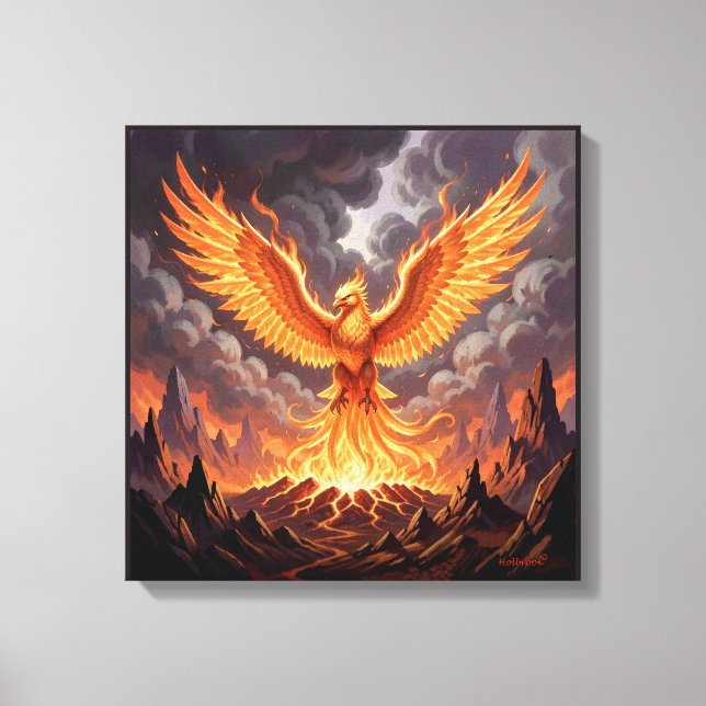 Phoenix Majestique Canvas Print (Front)