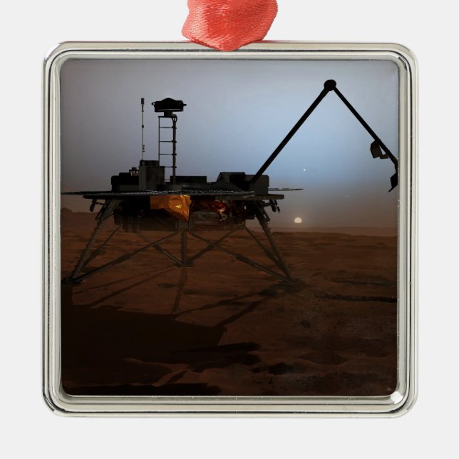 Phoenix Mars Lander 4 Metal Tree Decoration (Front)