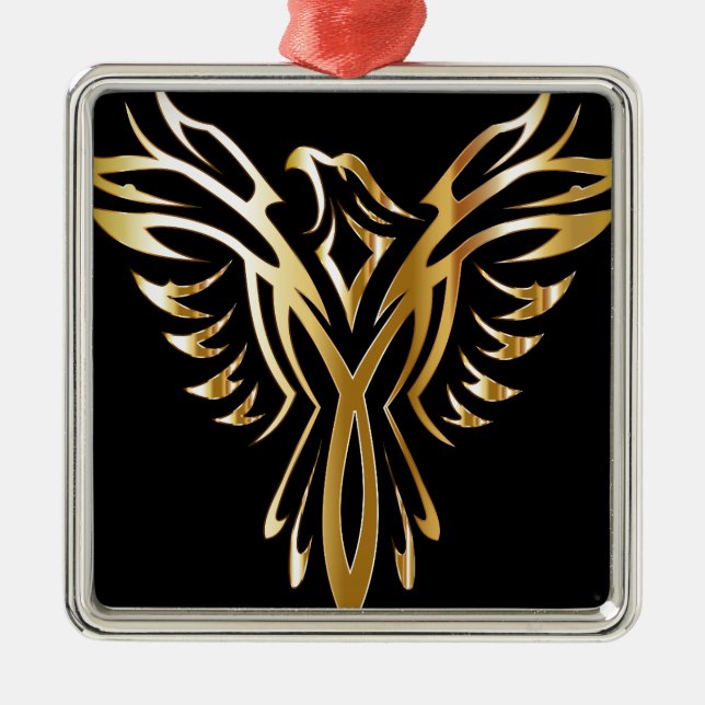 phoenix- metal tree decoration (Front)