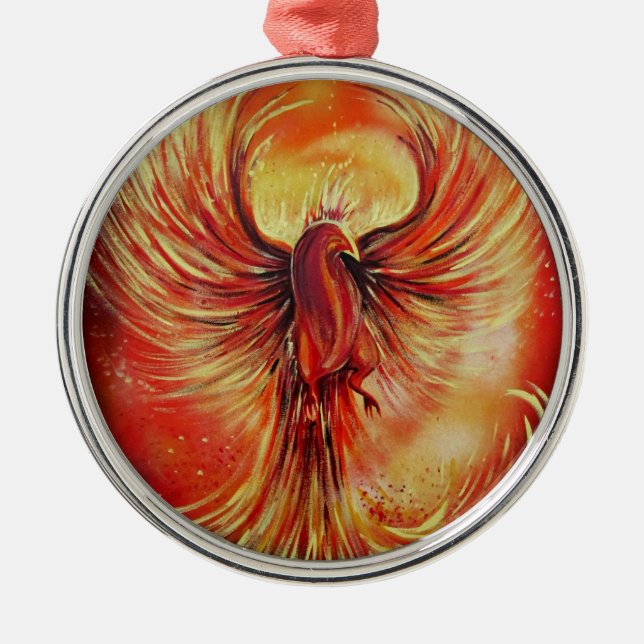 Phoenix Metal Tree Decoration (Front)