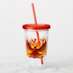 Phoenix mythological immortal Creature Acrylic Tumbler