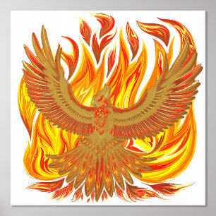 Phoenix mythological immortal Creature Foil Prints