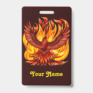 Phoenix mythological immortal Creature ID Badge