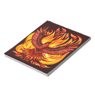 Phoenix mythological immortal Creature Notepad