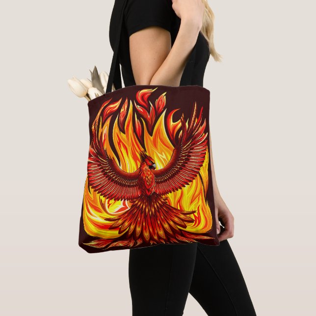 Phoenix mythological immortal Creature Tote Bag (Close Up)