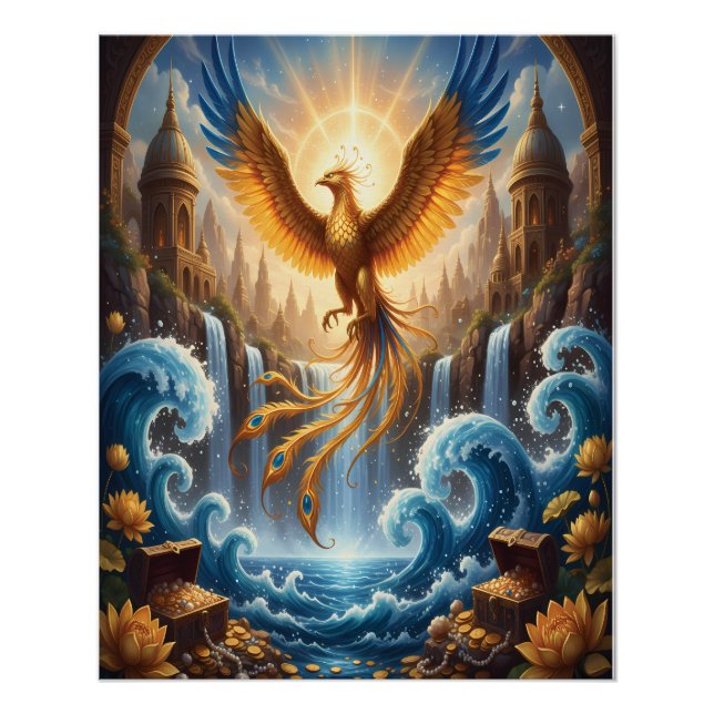 Phoenix of the Azure Temple Poster (Front)