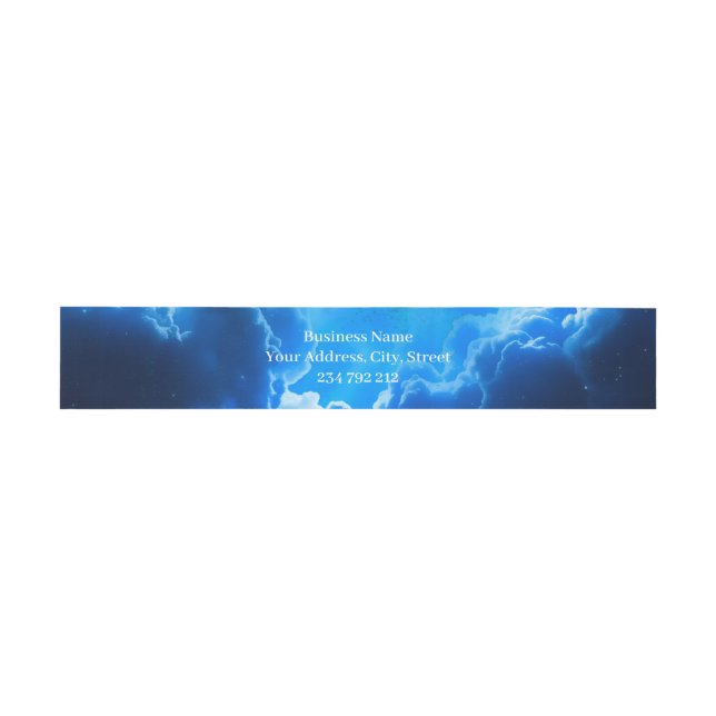 Phoenix of the Sapphire Dawn  Invitation Belly Band (Flat)