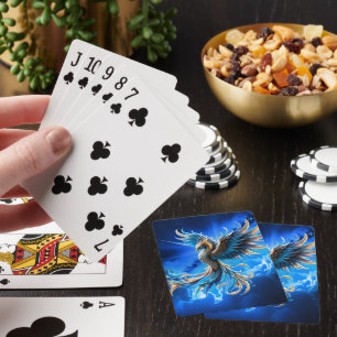 Phoenix of the Sapphire Dawn Playing Cards