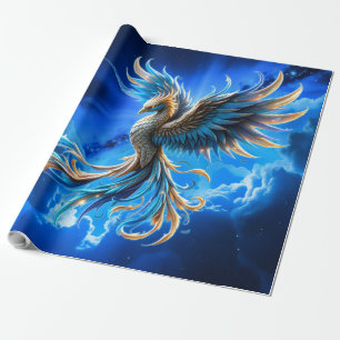 Phoenix of the Sapphire Dawn  Wrapping Paper