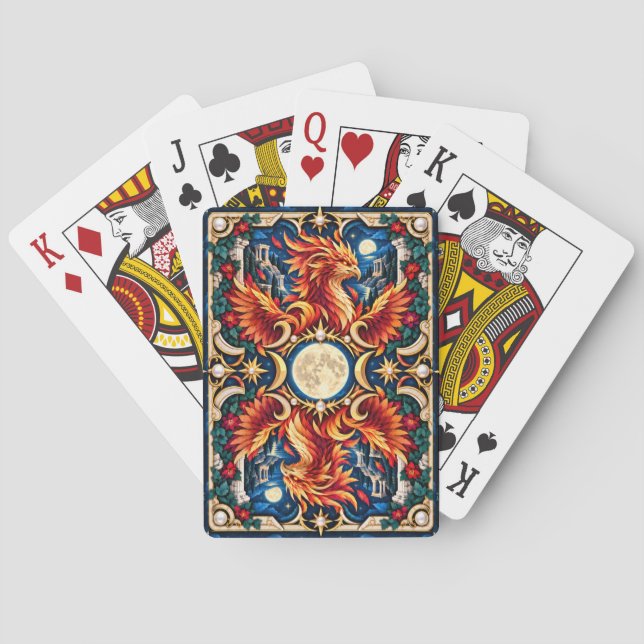 Phoenix, Paper Cut Monster Playing Cards (Back)