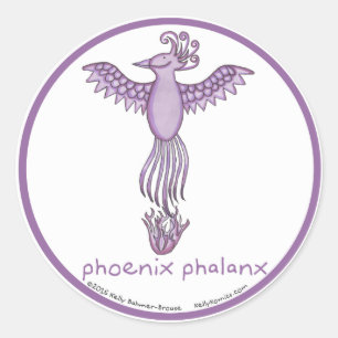 Phoenix Phalanx round stickers