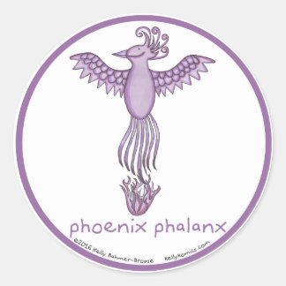 Phoenix Phalanx round stickers