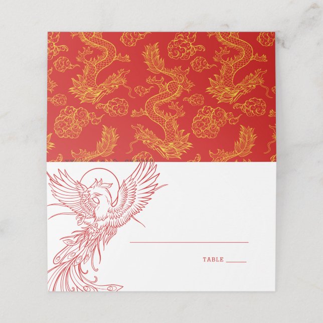 Phoenix  | Place Table Name Cards  (Outside Unfolded)