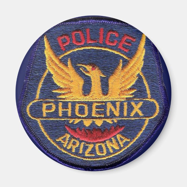 Phoenix Police Magnet Button (Front)