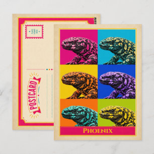 Phoenix Postcard Arizona Scorpion Vintage