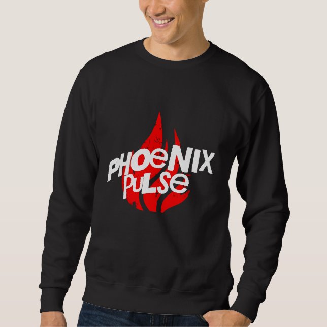 "Phoenix Pulse Flame Graphic T-Shirt - Bold and Fi Sweatshirt (Front)