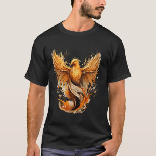 Phoenix Reborn Mythical Bird Rejuvenation Artwork T-Shirt