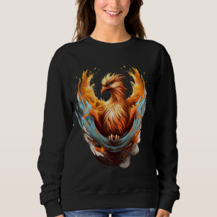 Phoenix Rejuvenation Mythical Bird Artwork Reborn Sweatshirt