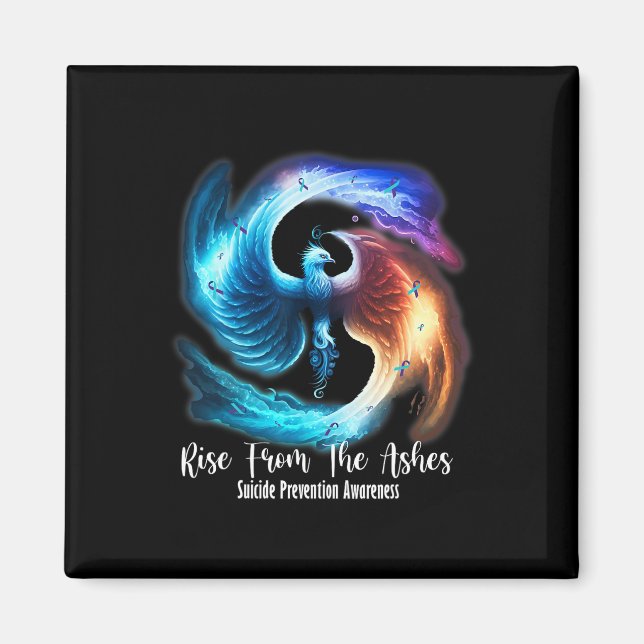 Phoenix Rise From The Ashes Suicide Prevention Awa Magnet (Front)