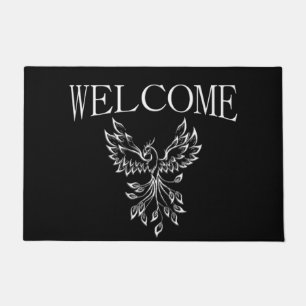Phoenix Rises on Black Doormat