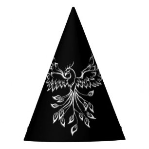 Phoenix Rises on Black Party Hat