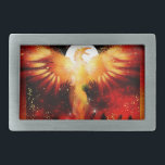 Phoenix Rising Belt Buckle<br><div class="desc">A belt buckle featuring a phoenix rising from the ashes.</div>