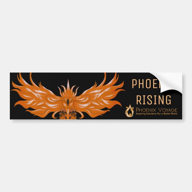 Phoenix Rising Bumper Sticker (Front)