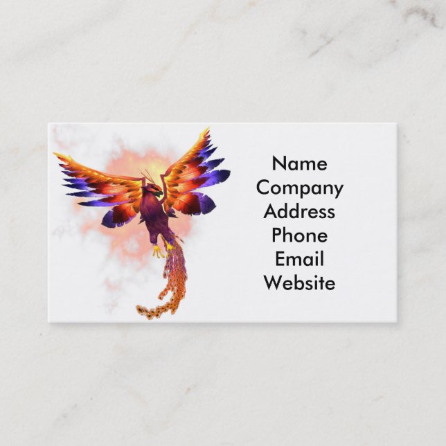 Phoenix Rising Business Card (Front)