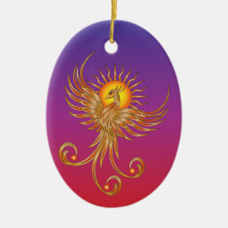Phoenix Rising Ceramic Tree Decoration