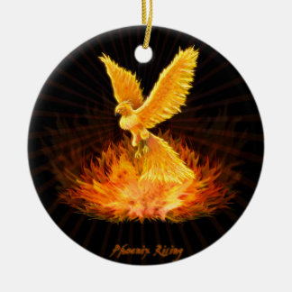 Phoenix Rising Ceramic Tree Decoration