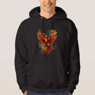 Phoenix Rising Fire Phoenix Bird Rejuvenation Myth Hoodie