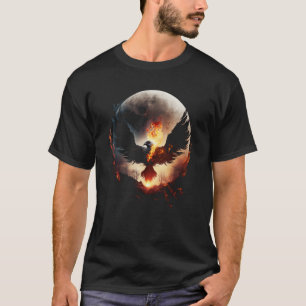 Phoenix Rising From Ashes Resurrectio Rebirth New  T-Shirt