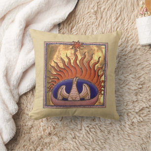 Phoenix Rising from the Ashes Cushion