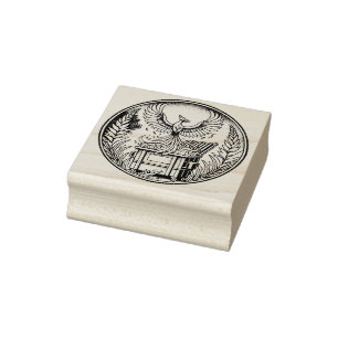 Phoenix Rising from the Dumpster Fire Ashes Rubber Stamp