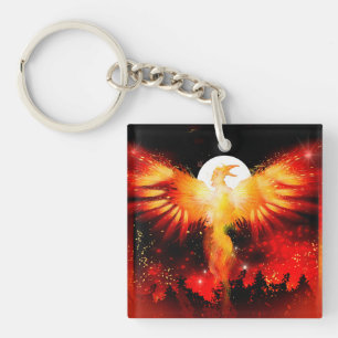 Phoenix Rising Keychain