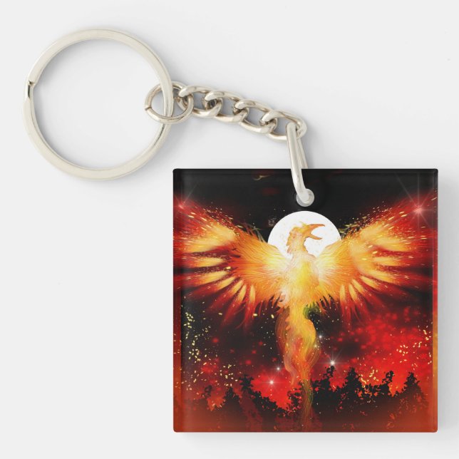 Phoenix Rising Keychain (Front)