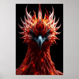 🔥 Phoenix Rising - Majestic Fire Bird Fantasy Art Poster