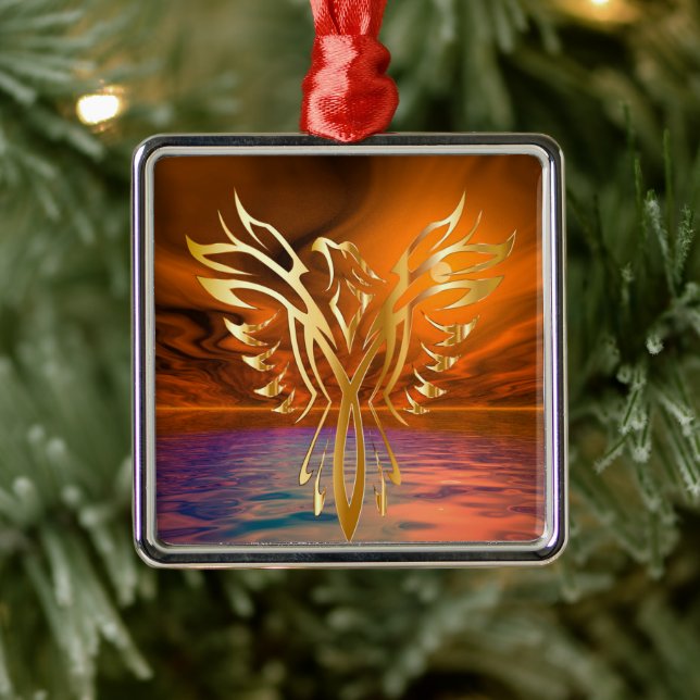 Phoenix Rising Metal Tree Decoration (Tree)