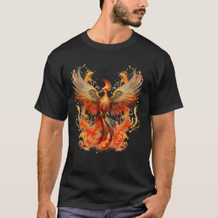 Phoenix Rising Mythical Bird Firebird Phoenix Reju T-Shirt