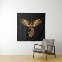 Phoenix Rising - on black