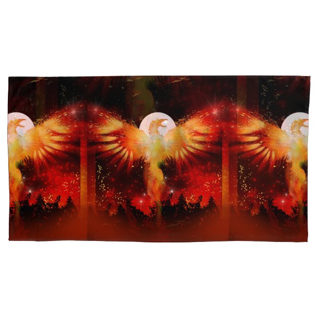 Phoenix Rising Pillow Case (Front)