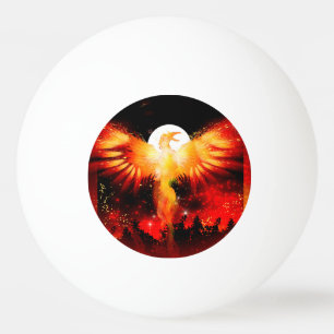Phoenix Rising Ping Pong Ball