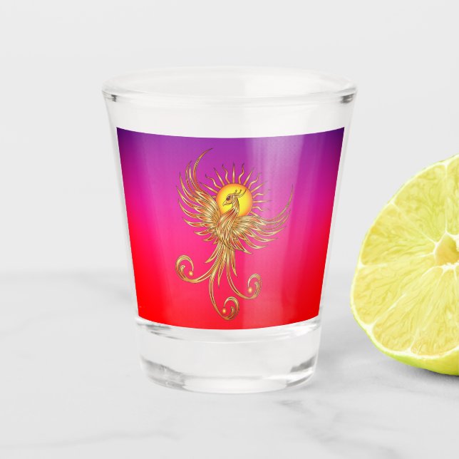 Phoenix Rising Shot Glass (Front)