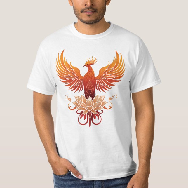 Phoenix Rising – Symbol of Strength and Renewal T-Shirt (Front)